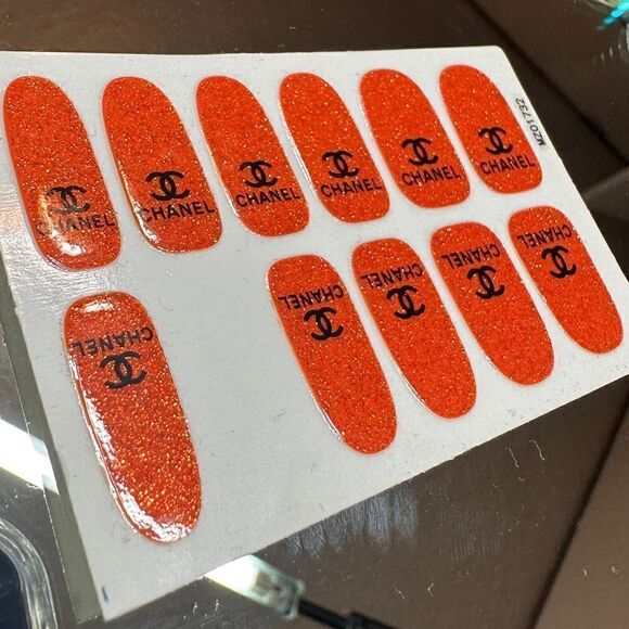 Halloween Full Wraps Nail Glitter Stickers Cute monogram Printed - Picture 6 of 15